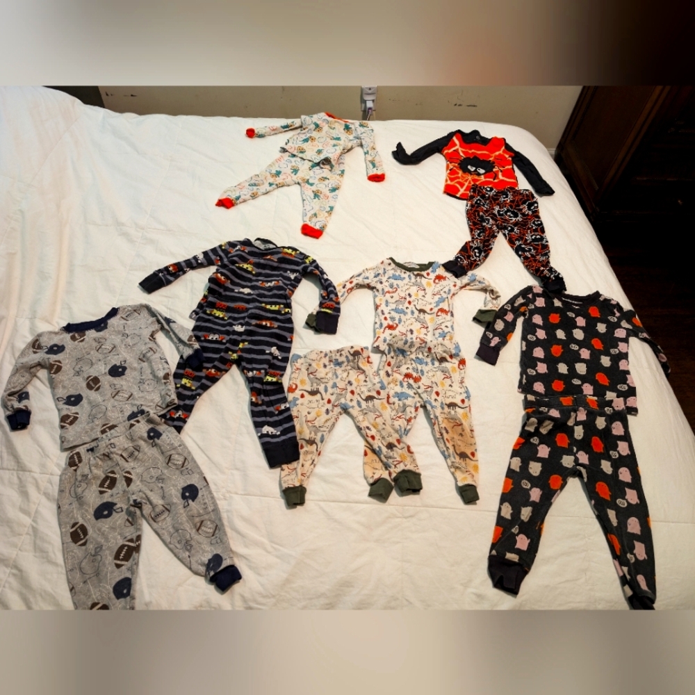 6 sets of boys 18m PJs